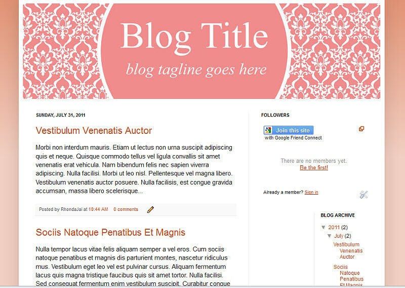 Blogger Header Image