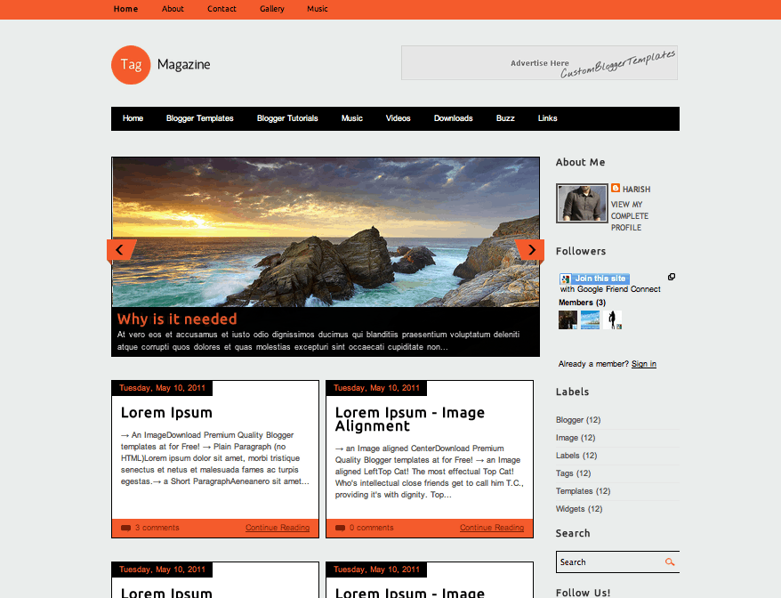 Blogger Templates Magazine