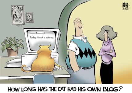 Blogging Cartoon