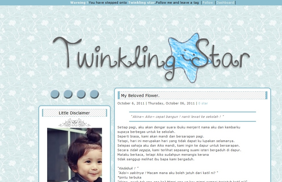 Blogskin Comel