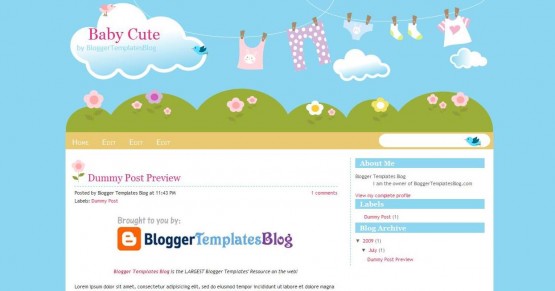 Blogspot Templates Free Cute