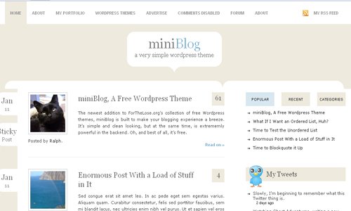 Blogspot Templates Free Simple