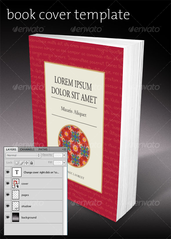 Book Cover Template Psd