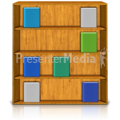 Bookshelf Clipart