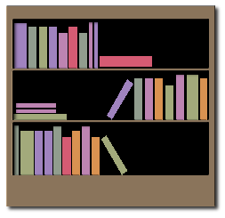 Bookshelf Clipart