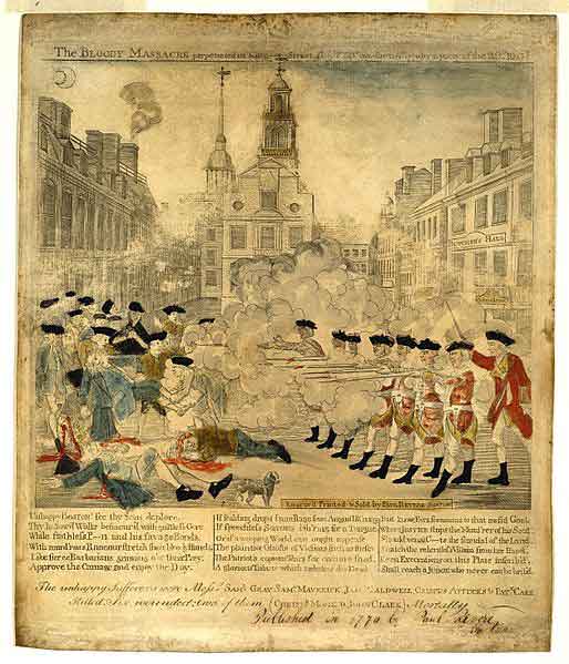 Boston Massacre 1770 Pictures