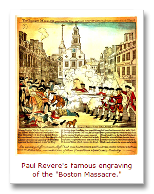 Boston Massacre Paul Revere Picture