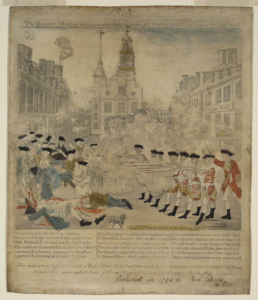 Boston Massacre Paul Revere Propaganda