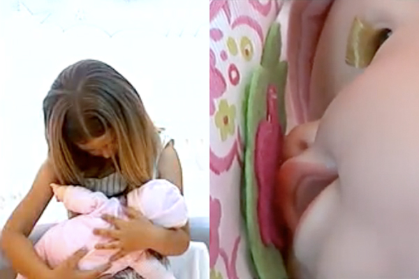 Breast Feeding Baby Doll