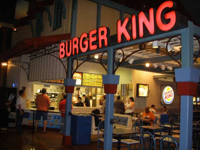 Burger King Whopper Bar Menu
