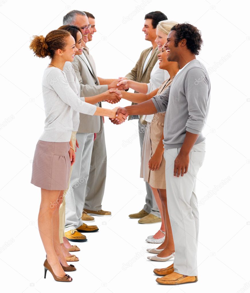 Business People Shaking Hands