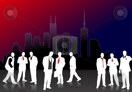 Business People Silhouette Vector Free