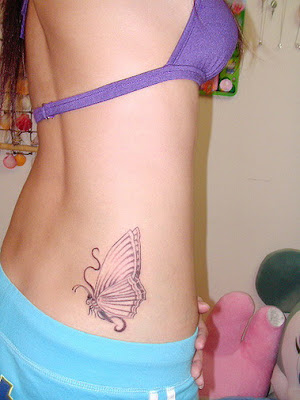 Butterfly Tattoos For Girls On Foot