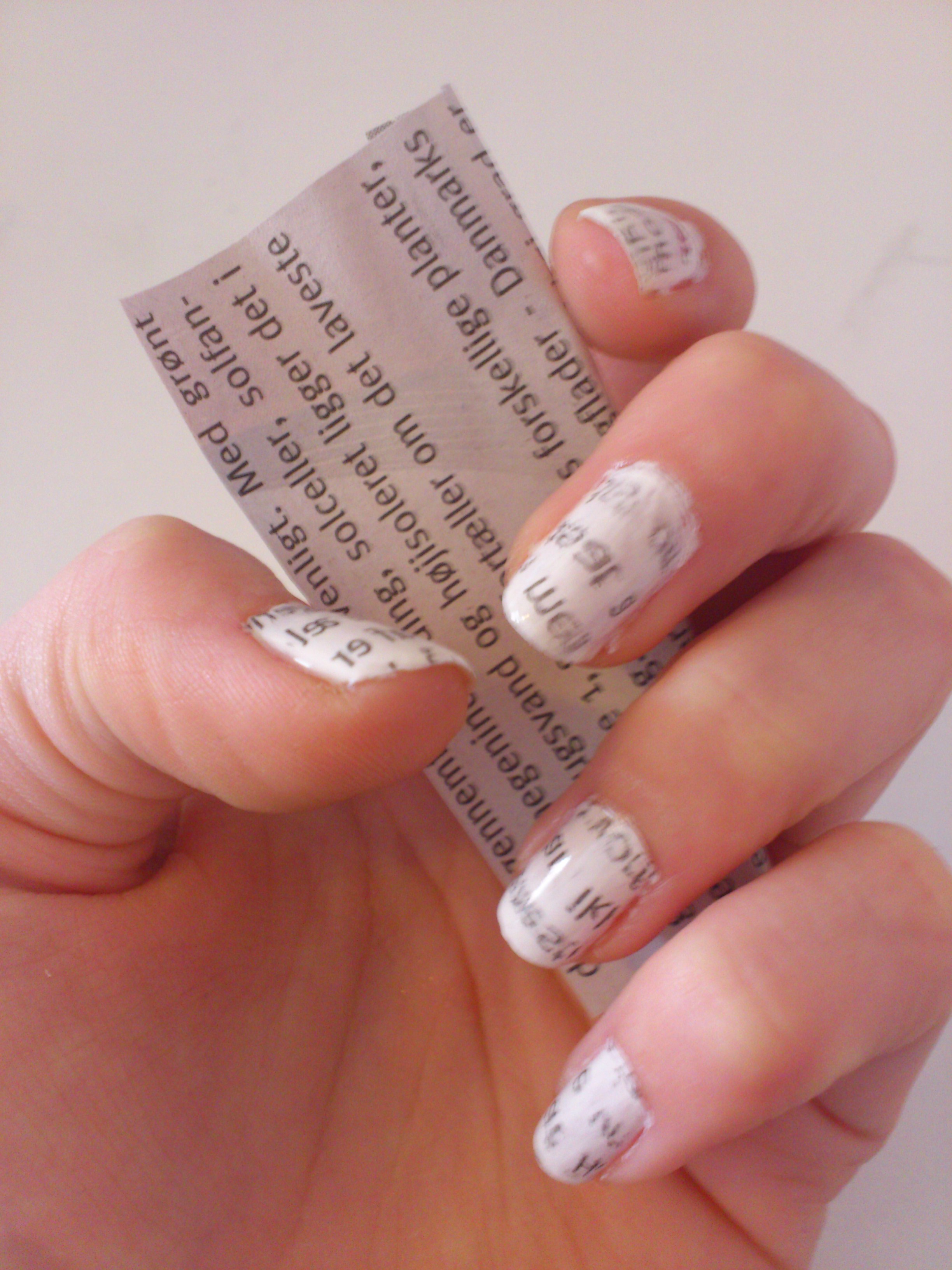 Can You Do Newspaper Nails With Nail Polish Remover