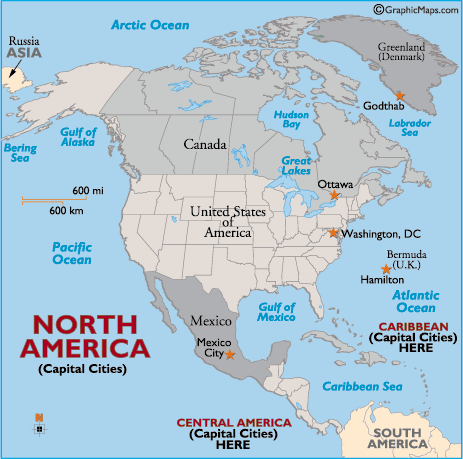 Canada Map With Capitals