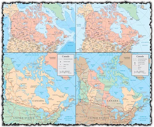 Canada Map With Provinces And Cities
