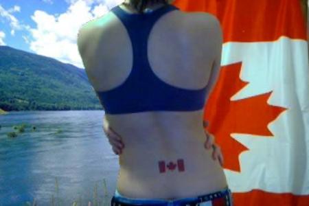 Canadian Flag Tattoo