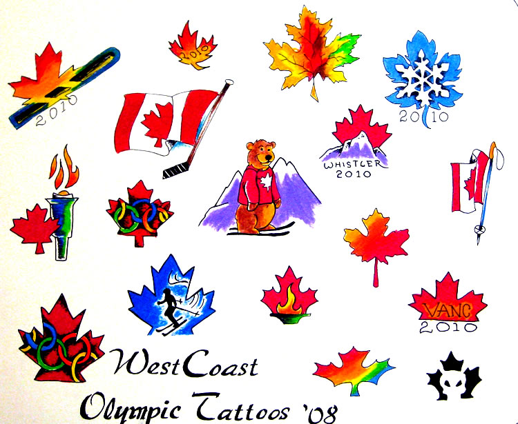 Canadian Flag Tattoo Designs