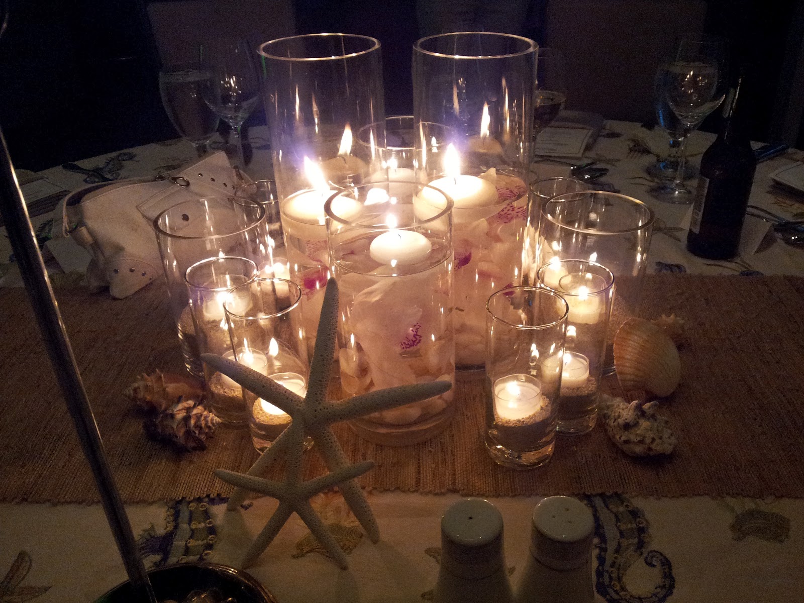 Candle Light Dinner Table Setting