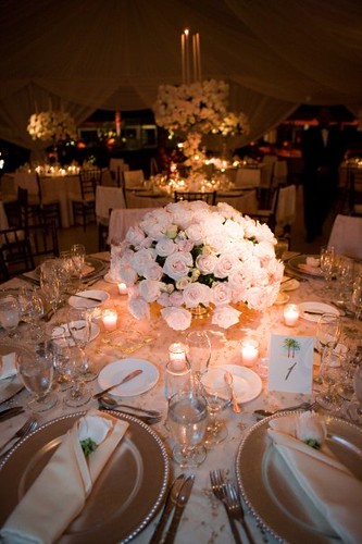Candle Light Dinner Table Setting