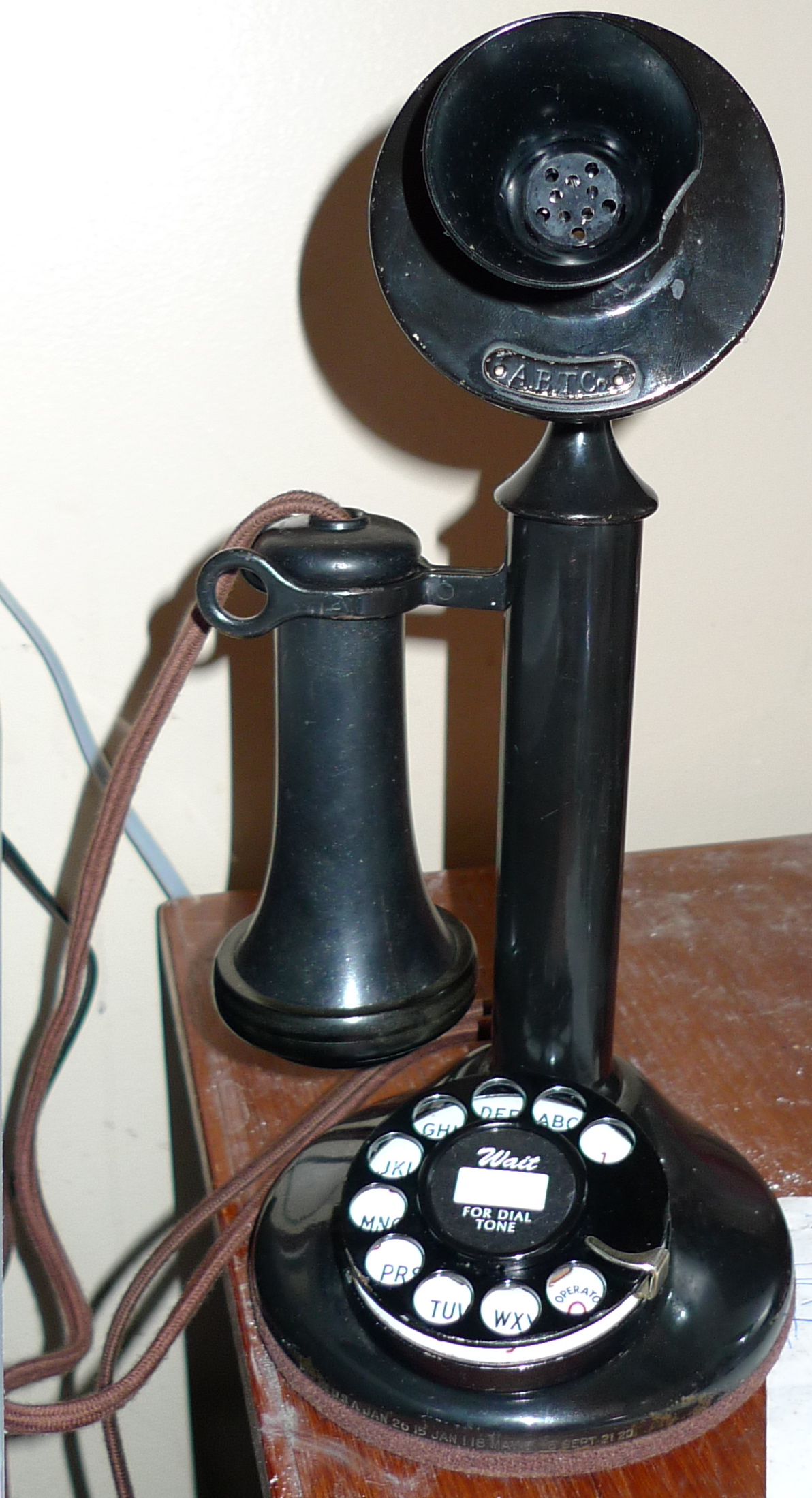 Candlestick Phone No Dial