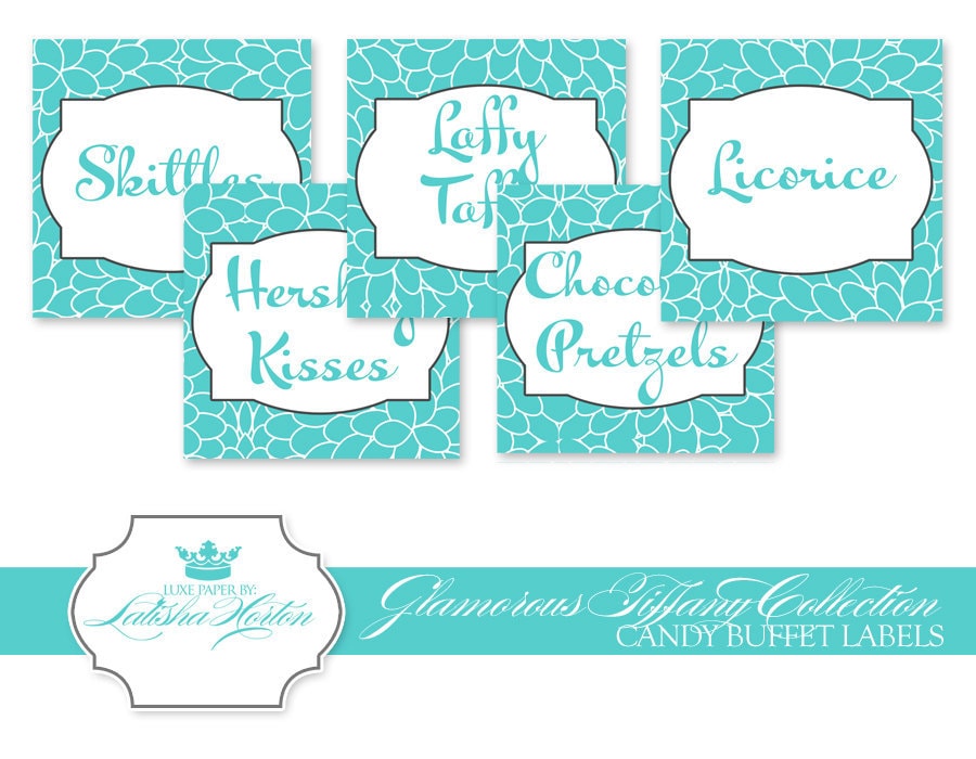 Candy Buffet Signs Printable