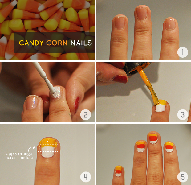 Candy Corn Nails Diy