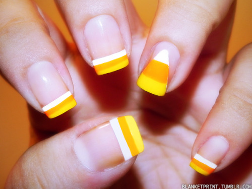 Candy Corn Nails Tumblr