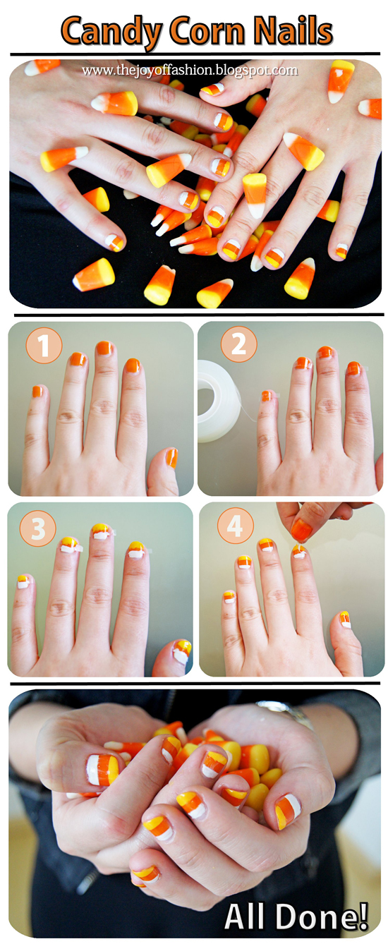 Candy Corn Nails Tutorial