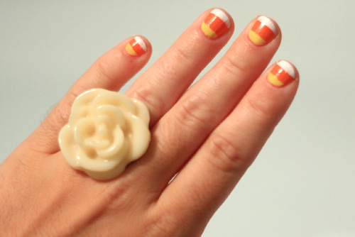 Candy Corn Nails Tutorial