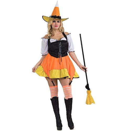 Candy Corn Witch Costume Adults