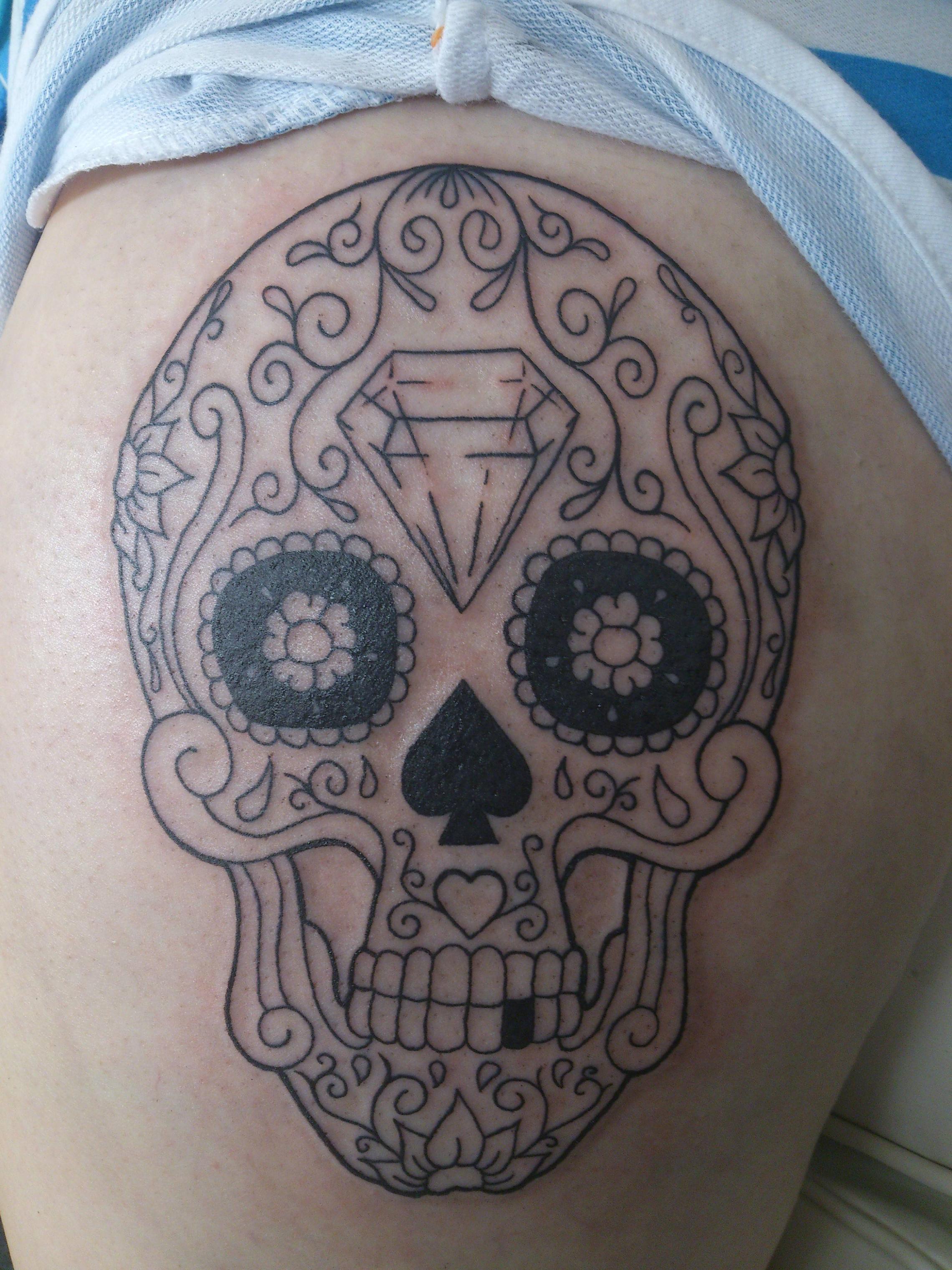 Candy Skull Tattoos For Men