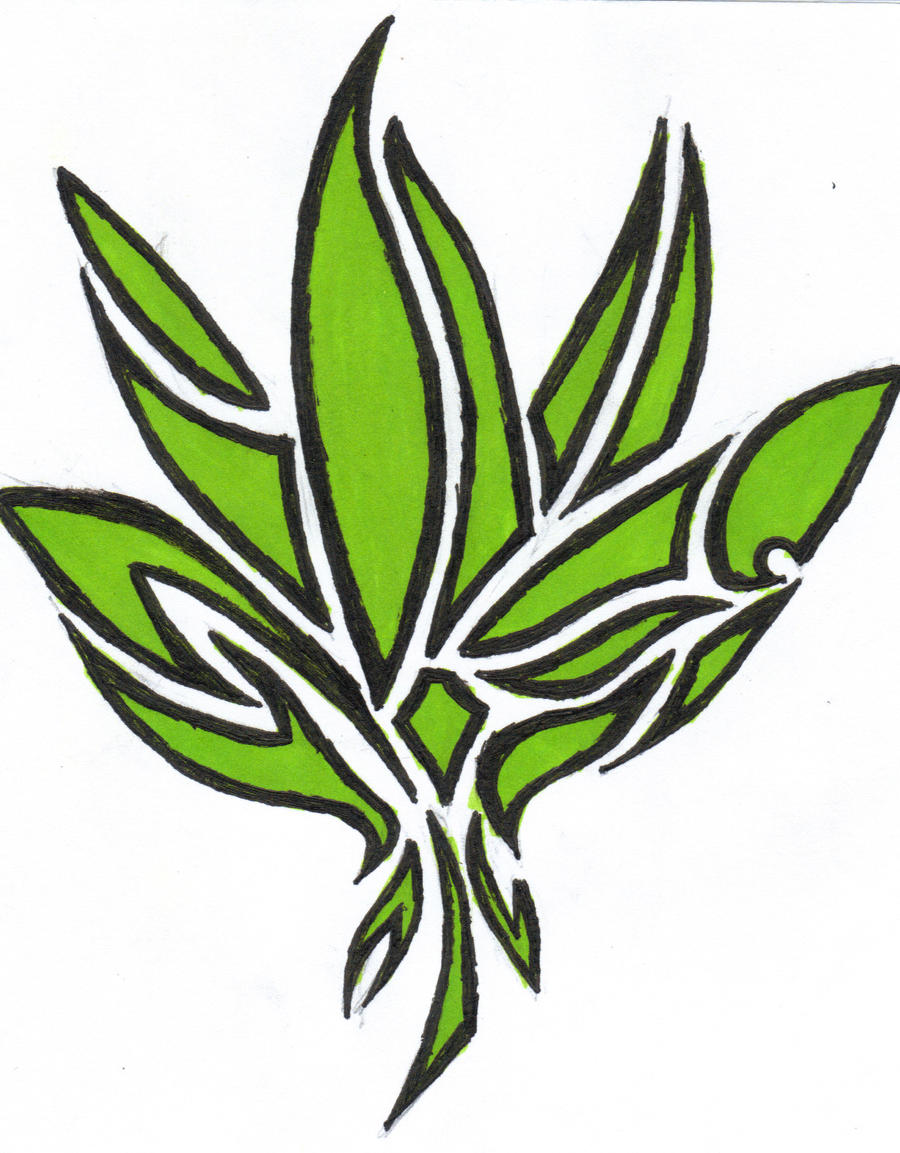 Cannabis Leaf Tattoo