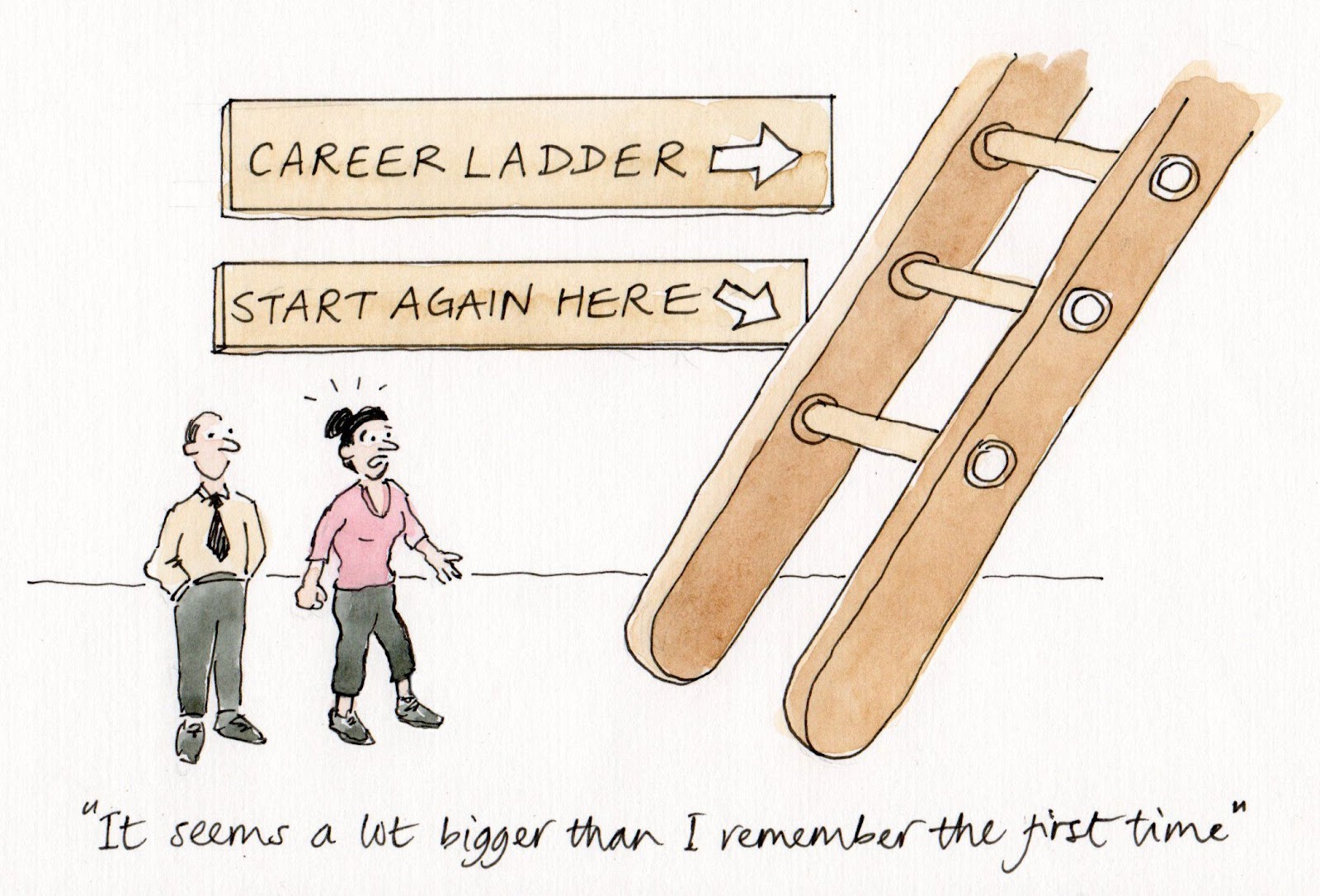 Career Path Cartoon