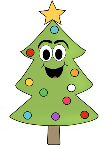 Cartoon Pictures Of Christmas Trees Decorated