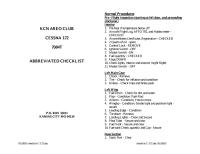 Cessna 172 Checklist App