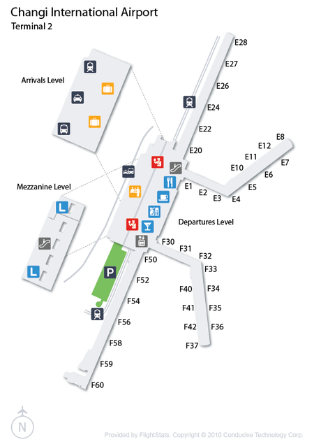 Changi Airport Map Terminal 2