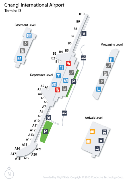 Changi Airport Terminal 3 Map
