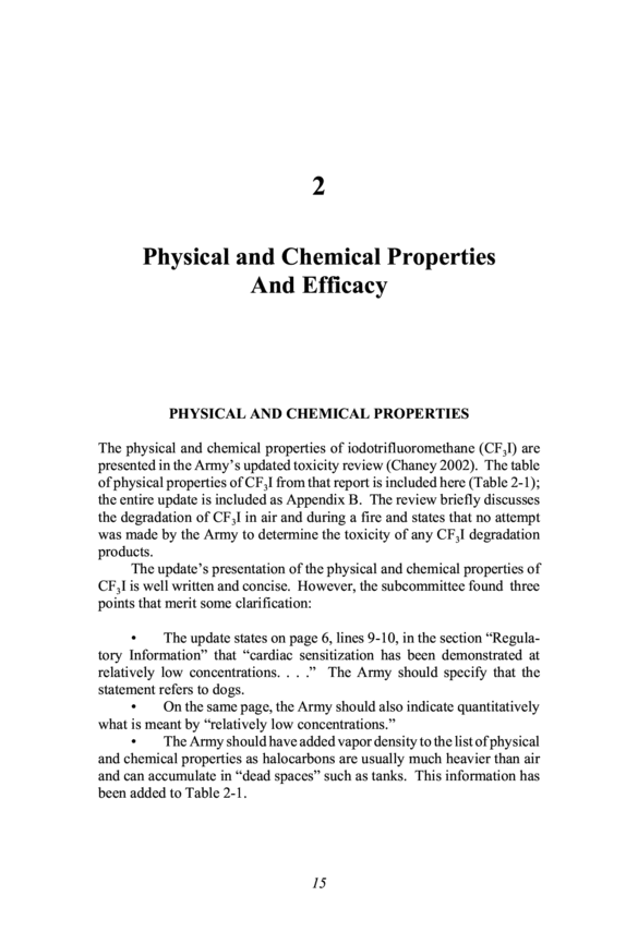 Chemical Properties Of Water List