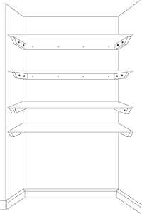 Chimney Breast Shelves