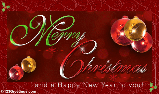 Christmas And New Year Greetings Wishes