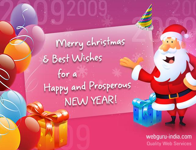 Christmas And New Year Greetings Wishes