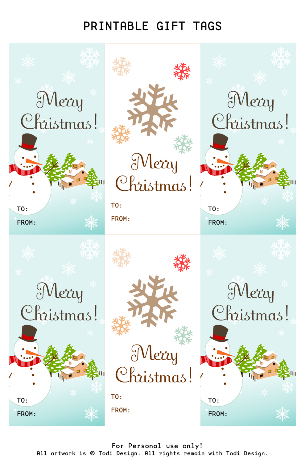 Christmas Gift Tags Designs