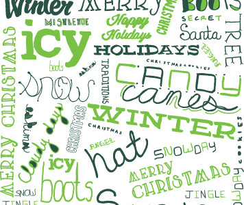 Christmas Lettering Stencils