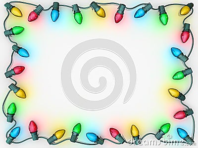 Christmas Lights Border Clip Art