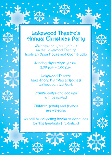 Christmas Party Invitations Wording