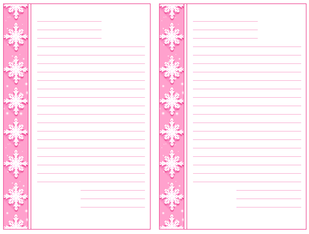 Christmas Writing Paper Printable