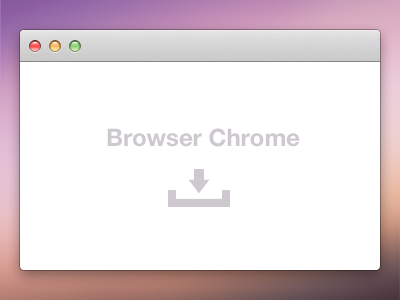 Chrome Browser Window Psd