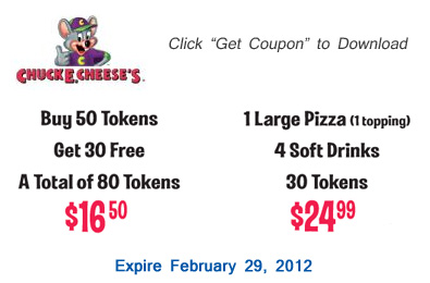 Chuck E Cheese Printable Coupons Canada