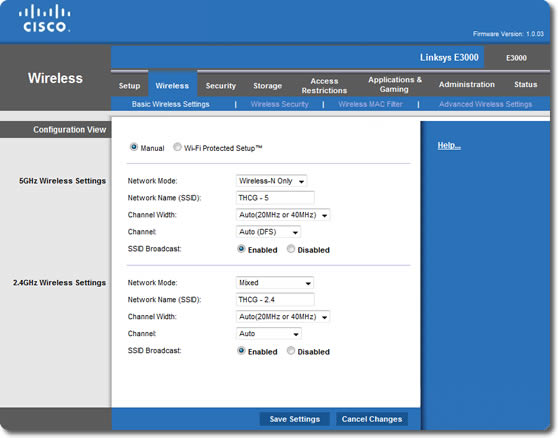 Cisco Linksys Wireless Router Default Password